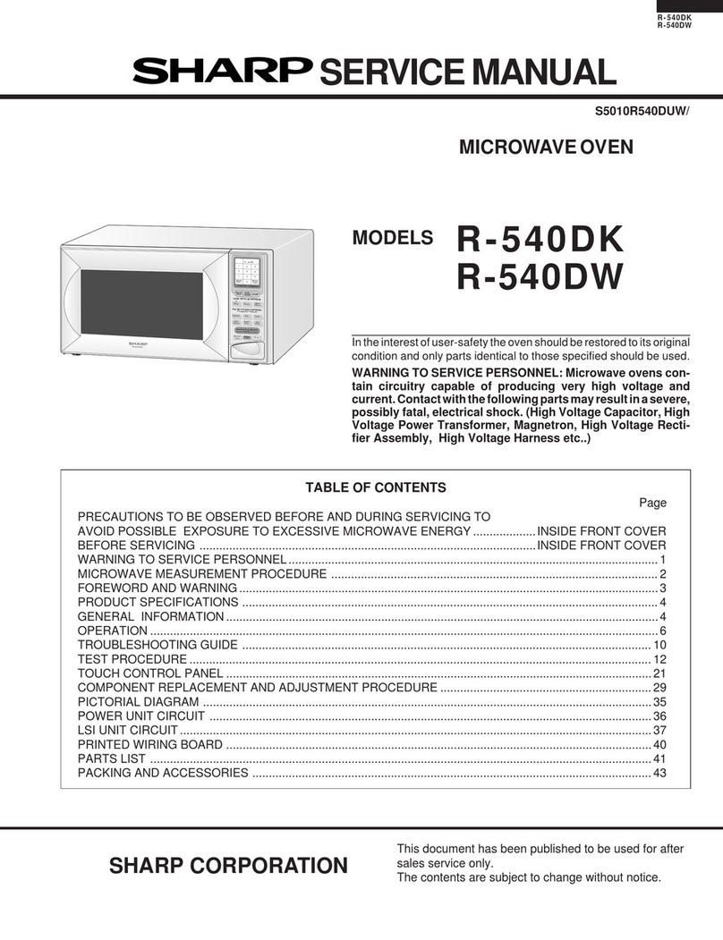 Sharp R-540DK Manuel utilisateur