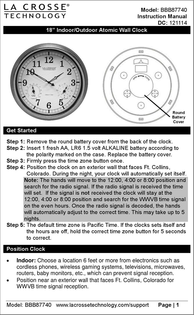 La Crosse Technology BBB87740 Manuel utilisateur