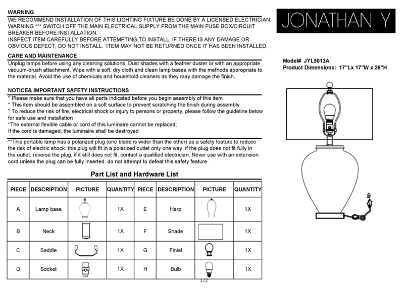 JONATHAN Y JYL5013A Manuel utilisateur