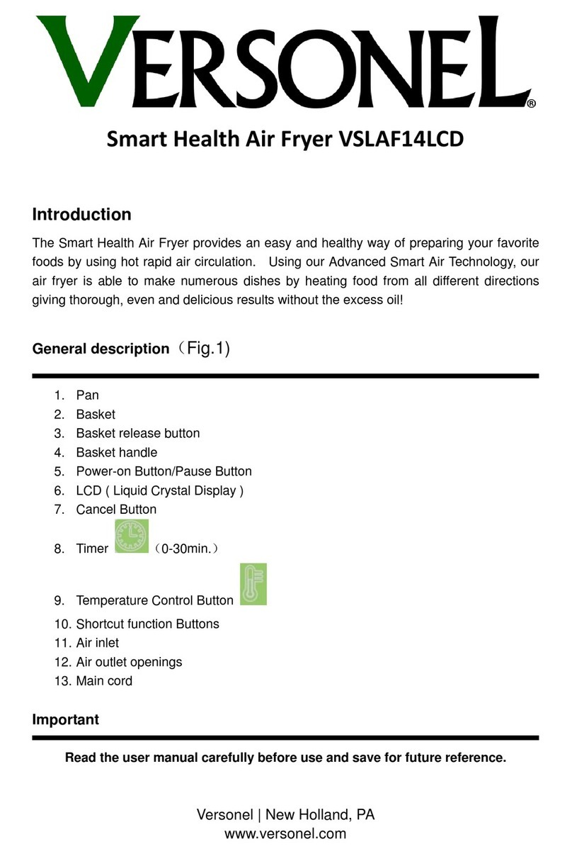 Versonel VSLAF14LCD Manuel utilisateur Versonel VSLAF14LCD Manuel utilisateur