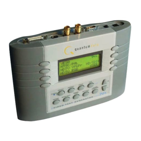 Quantum Data 701A Manuel utilisateur Quantum Data 701A Manuel utilisateur