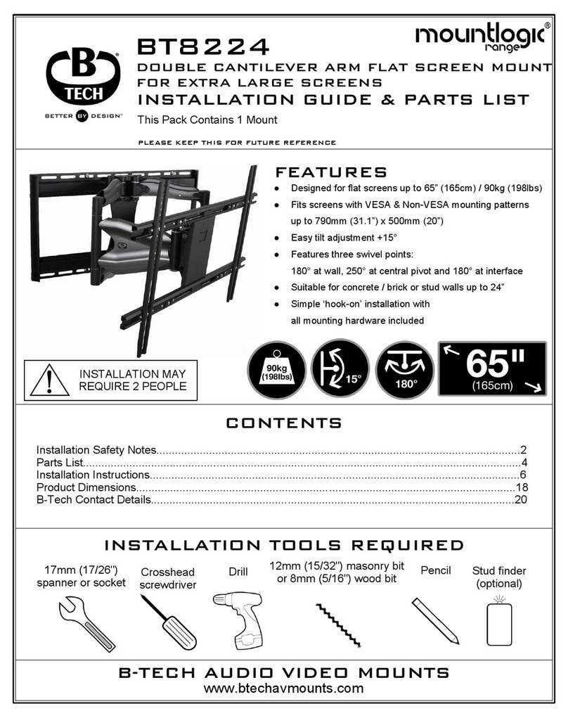 B-Tech Mountlogic BT8224 Mode d’emploi