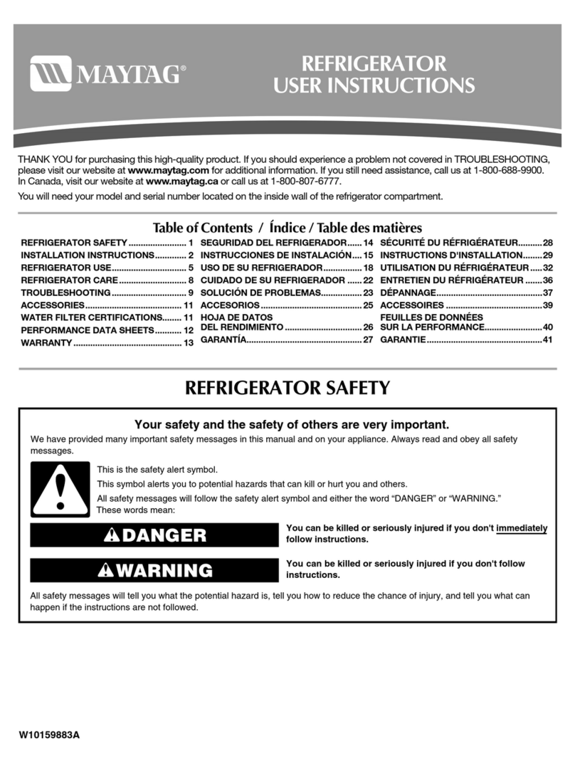 Maytag MSD2552VEW01 Manuel utilisateur