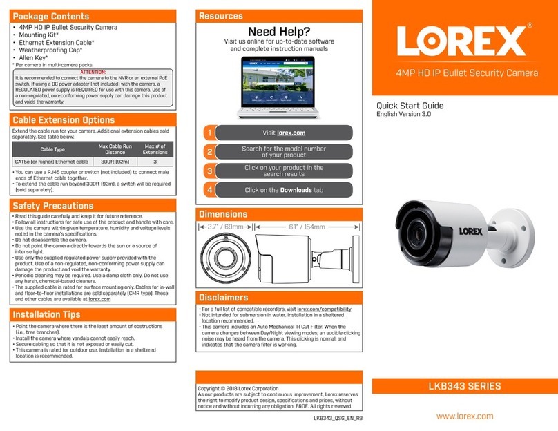 Lorex LKB343B Manuel utilisateur