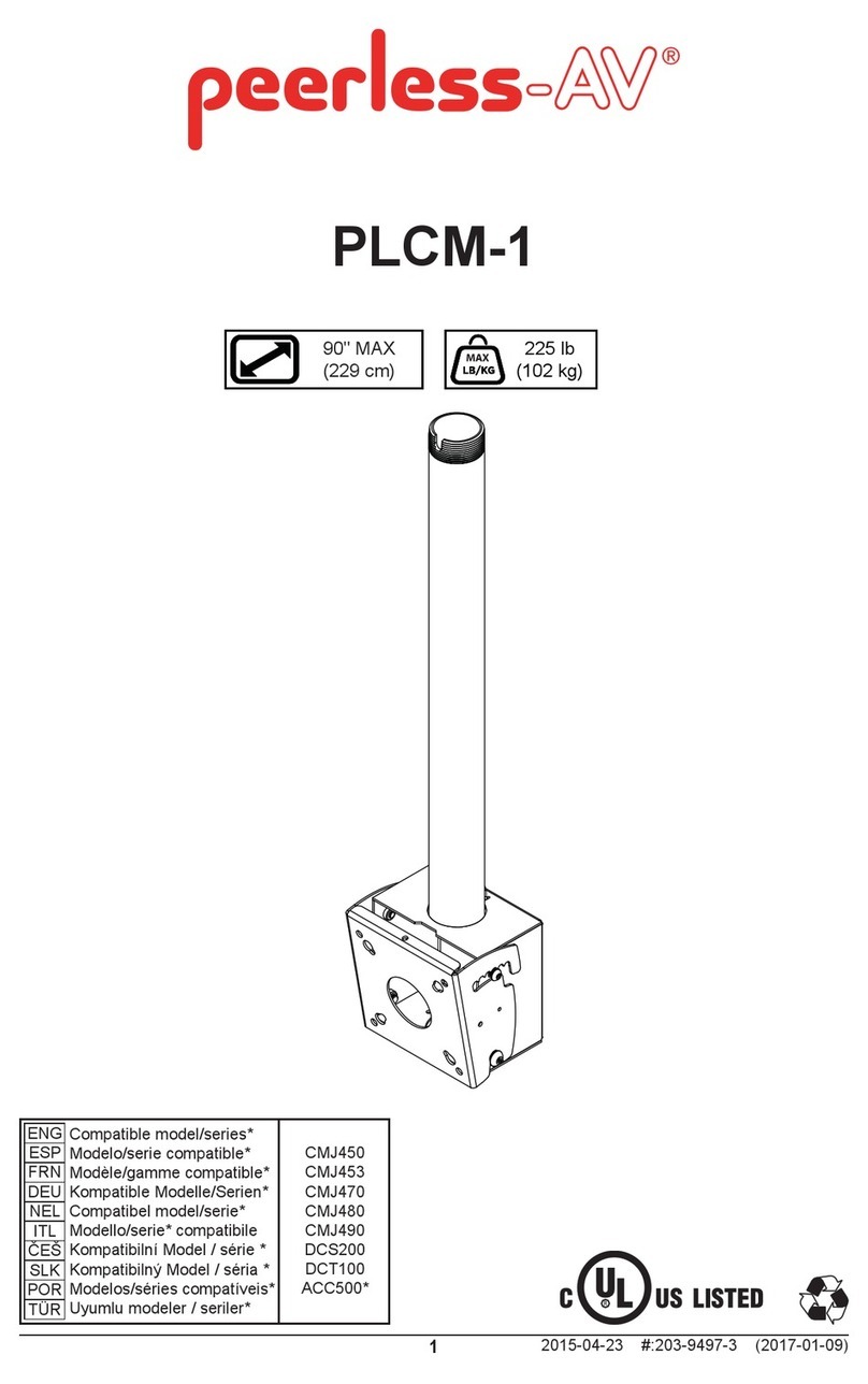 peerless-AV PLCM-1 Manuel utilisateur