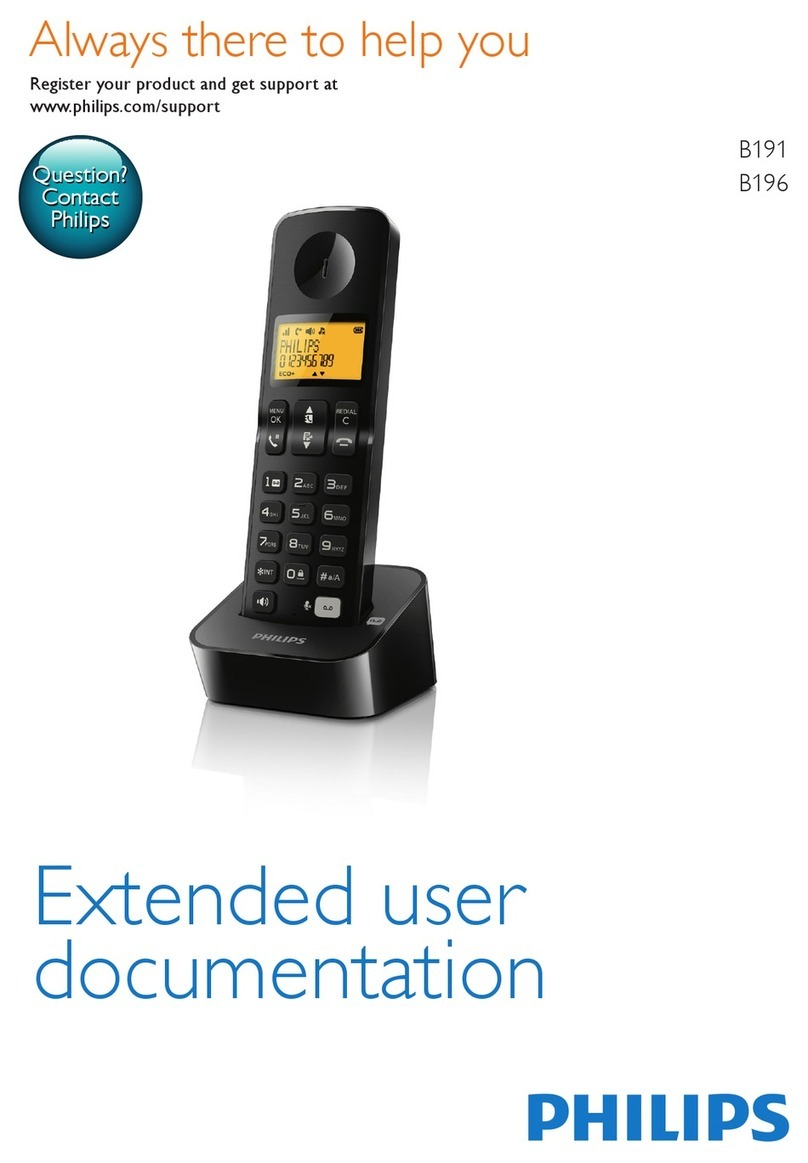 Philips B196 Manuel de l'opérateur