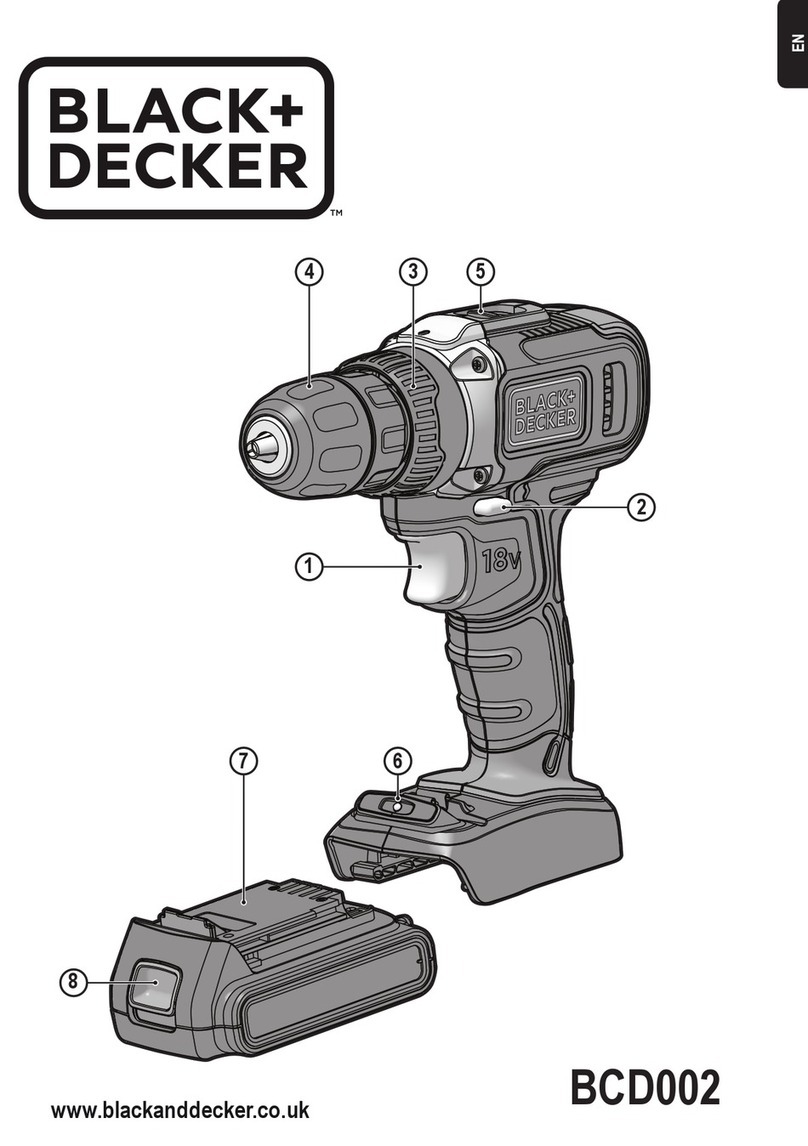 Black & Decker BCD002 Manuel utilisateur Black & Decker BCD002 Manuel utilisateur