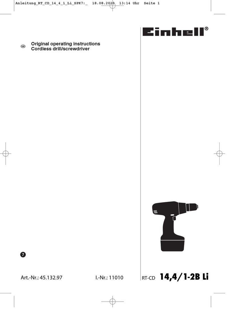 EINHELL RT-CD 14,4/1-2B Li Manuel utilisateur