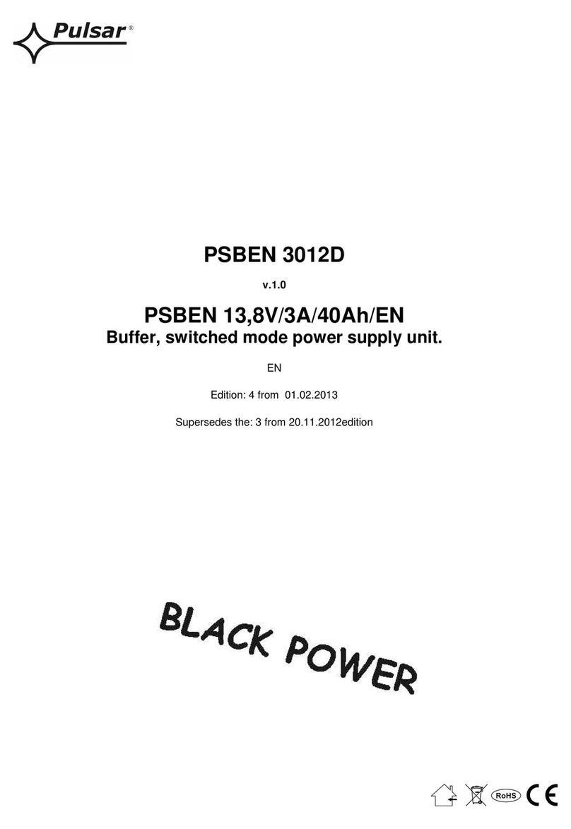 Pulsar PSBEN 3012D Manuel utilisateur