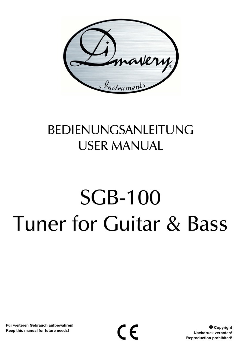 Dimavery SGB-100 Manuel utilisateur Dimavery SGB-100 Manuel utilisateur