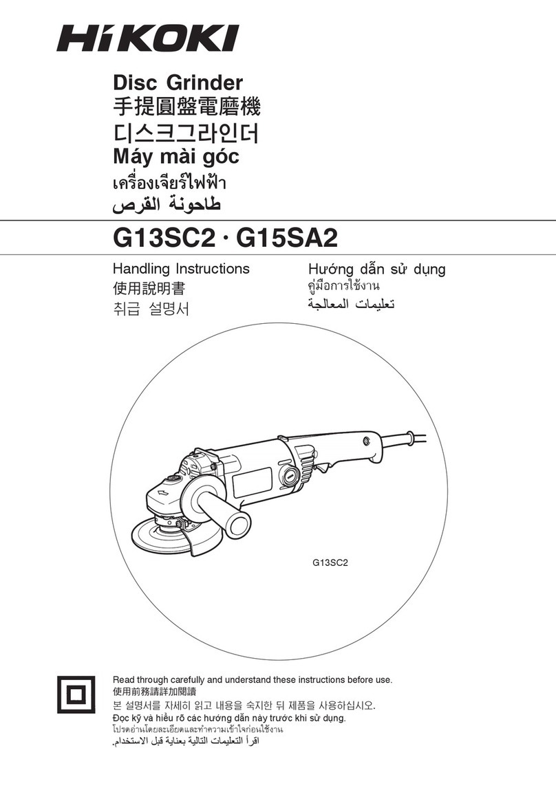 HIKOKI G 15SA2 Manuel utilisateur
