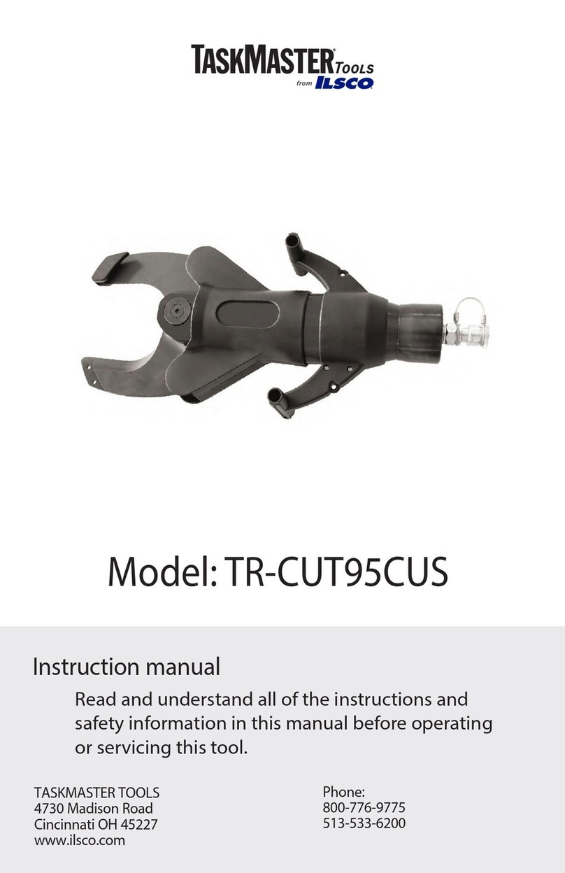 Ilsco TaskMaster TR-CUT95CUS Manuel utilisateur Ilsco TaskMaster TR-CUT95CUS Manuel utilisateur