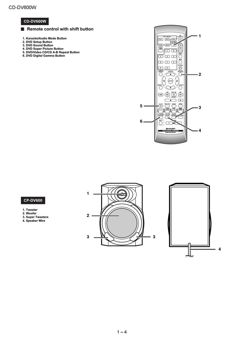 Sharp CD-DV600W Manuel utilisateur