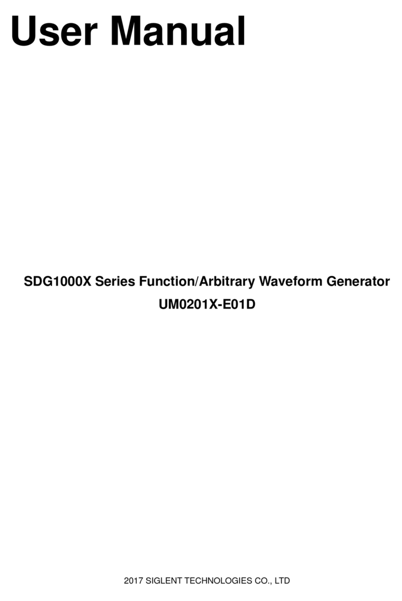 SIGLENT TECHNOLOGIES SDG1062X Manuel utilisateur