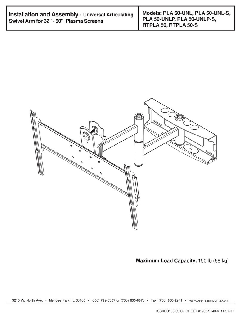 PEERLESS RTPLA 50 Mode d’emploi