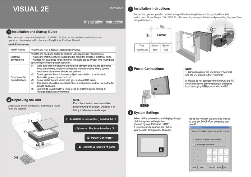 Seneca VISUAL 2E Manuel utilisateur