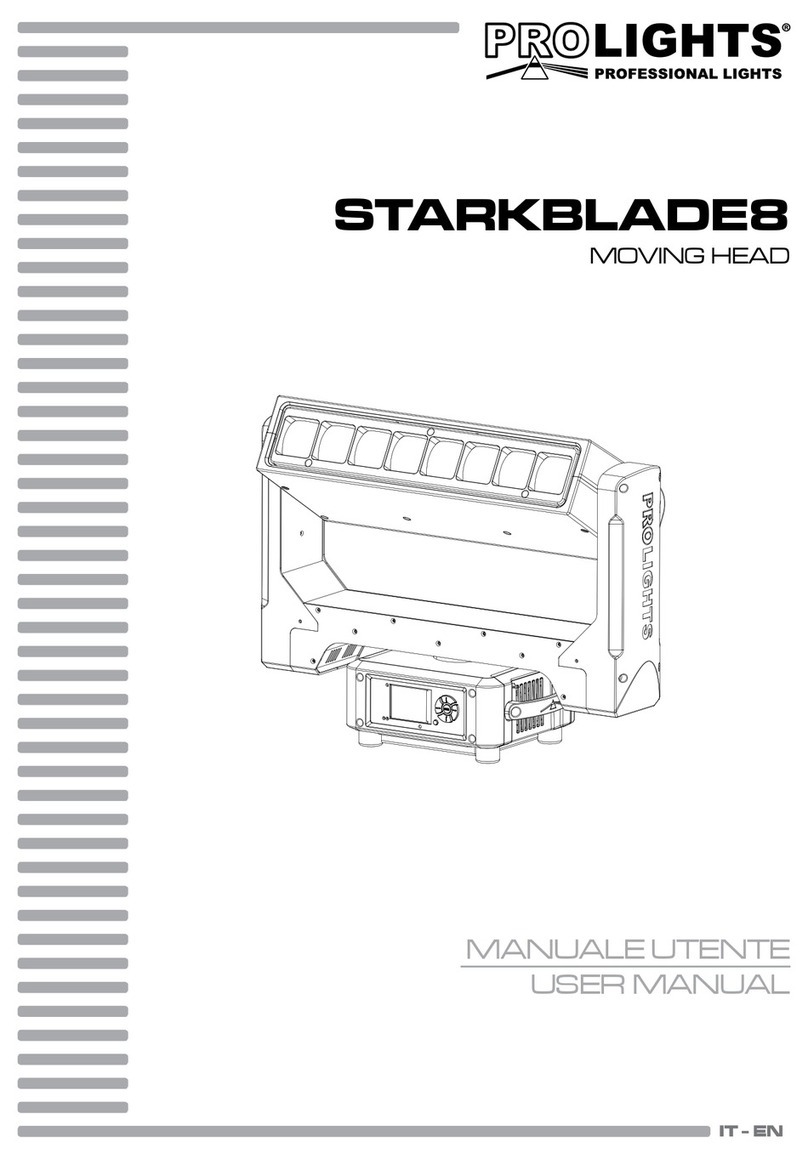 ProLights STARKBLADE8 Manuel utilisateur ProLights STARKBLADE8 Manuel utilisateur