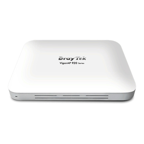 Draytek VigorAP 920C Manuel utilisateur Draytek VigorAP 920C Manuel utilisateur