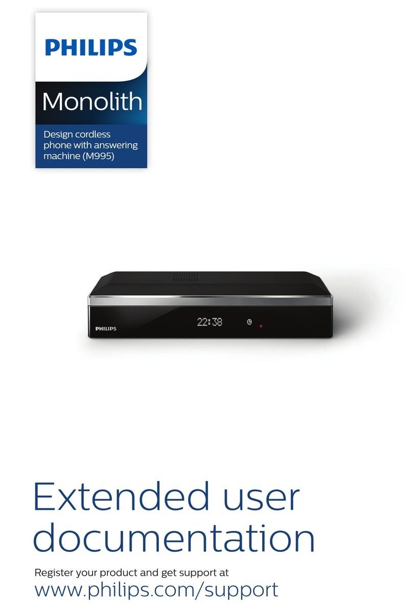 Philips Monolith M9951 Manuel de l'opérateur Philips Monolith M9951 Manuel de l'opérateur