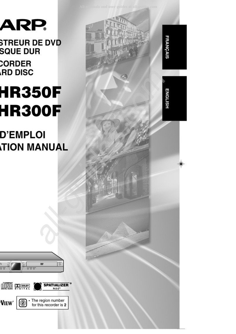 Sharp HR350F Manuel utilisateur
