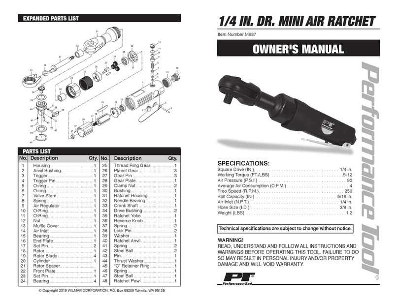 Performance Tool M637 Manuel utilisateur