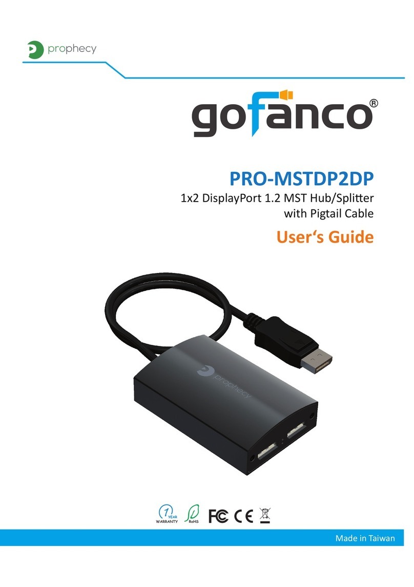 prophecy gofanco PRO-MSTDP2DP Manuel utilisateur prophecy gofanco PRO-MSTDP2DP Manuel utilisateur