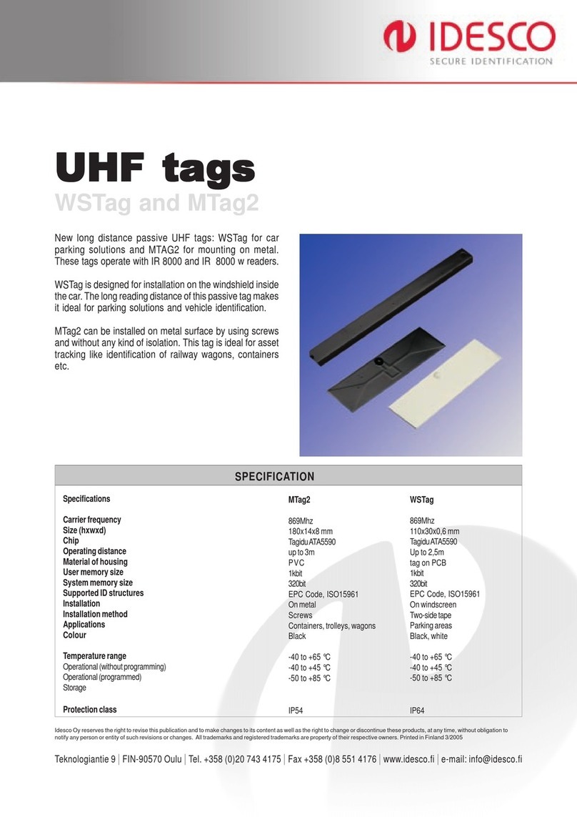 Idesco MTag2 Manuel utilisateur