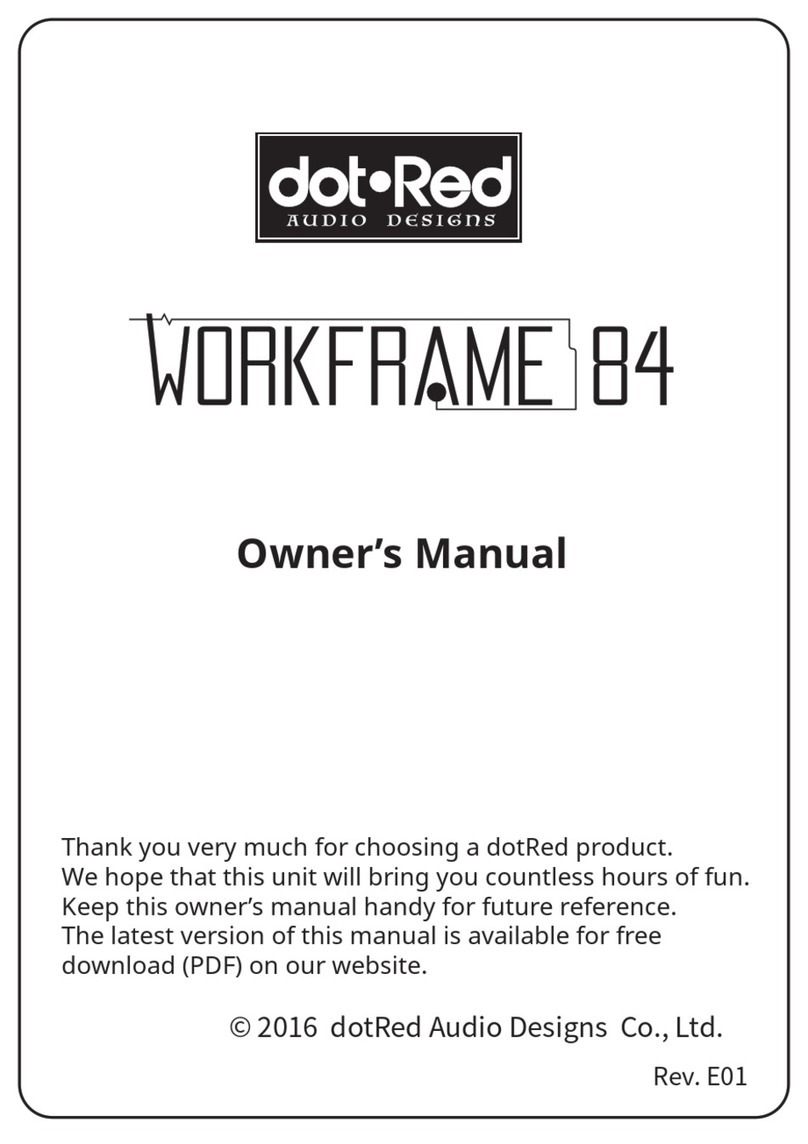 dotRed Audio Designs WORKFRAME 84 Manuel utilisateur