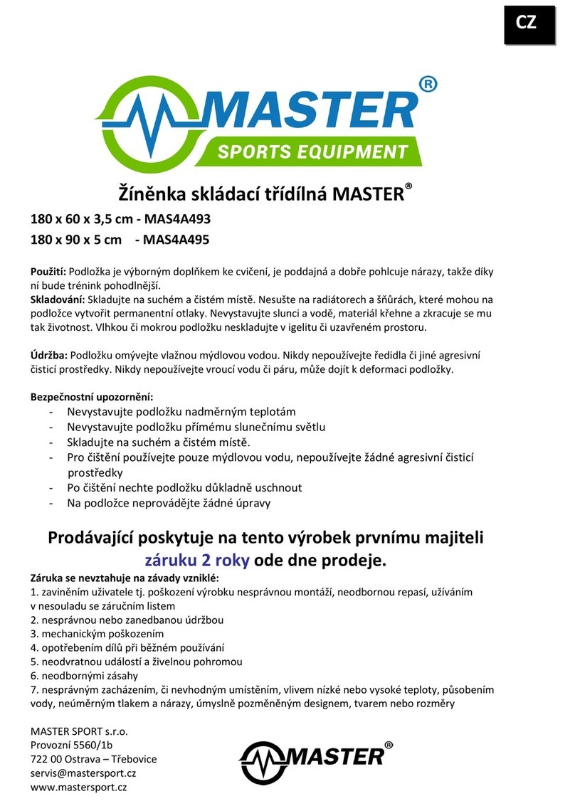 Master MAS4A493 Manuel utilisateur