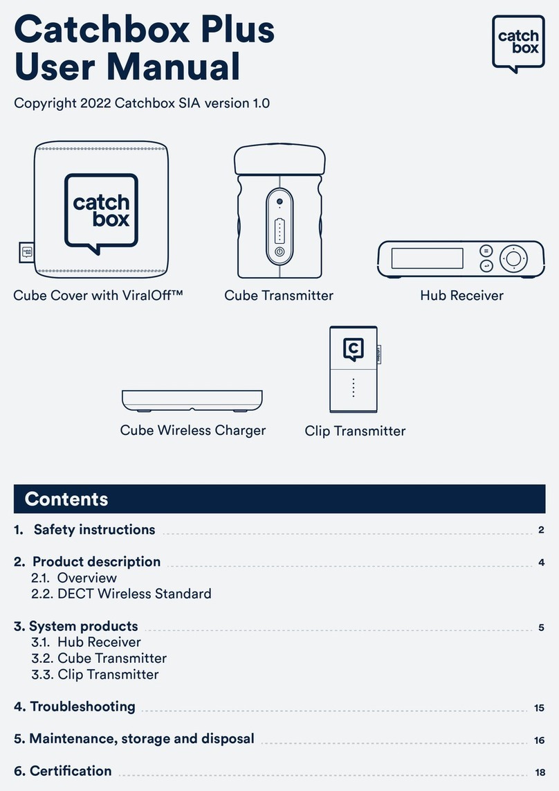 Catchbox Catchbox Plus Manuel utilisateur