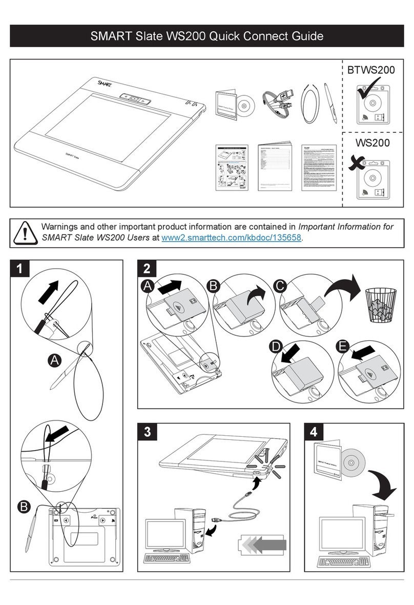 SMART Slate WS200 Instructions de montage