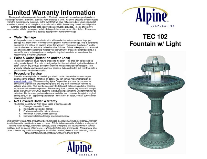 Alpine TEC 102 Manuel utilisateur