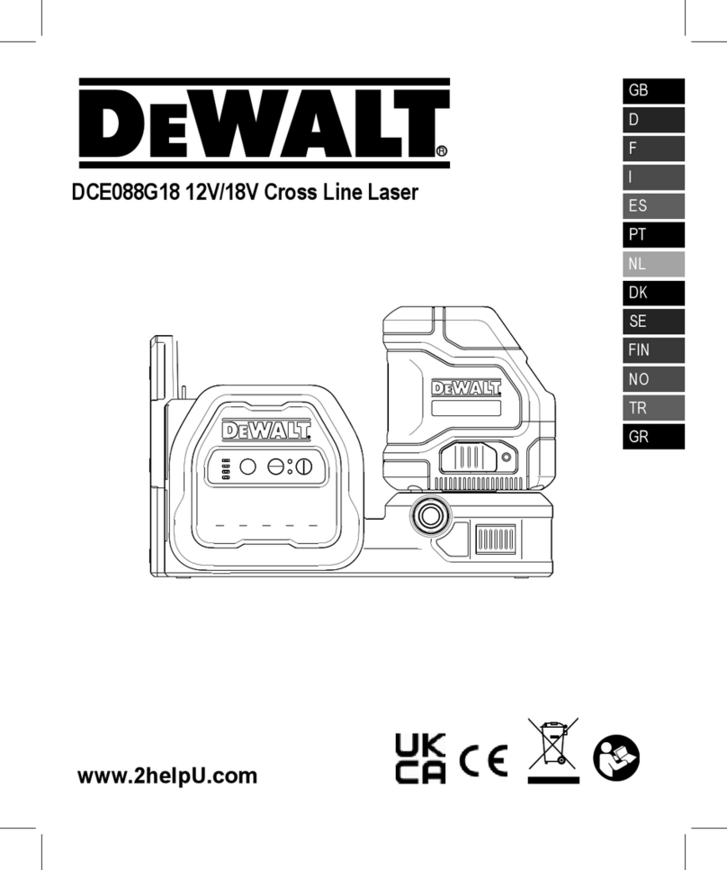 DeWalt DCE088G18 Manuel utilisateur