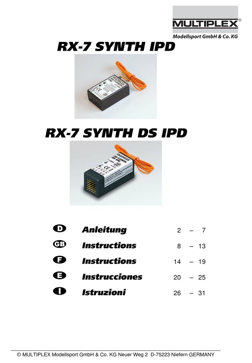 Multiplex RX-7 Manuel utilisateur