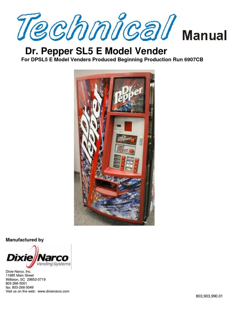 Dixie Narco DPSL5 E Manuel utilisateur