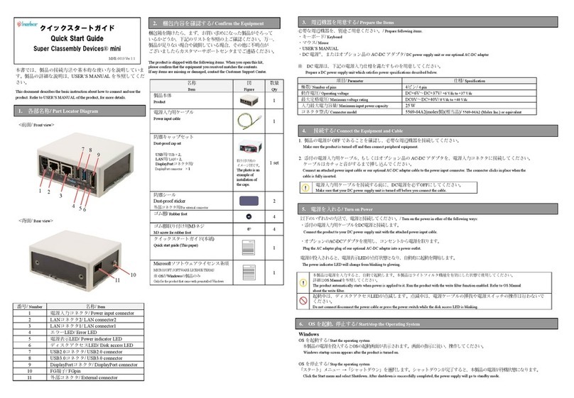 Interface Super Classembly Devices mini Manuel utilisateur Interface Super Classembly Devices mini Manuel utilisateur