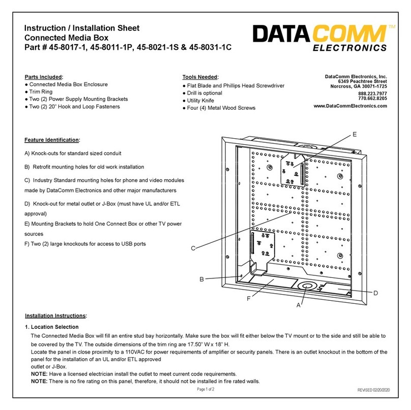 DataComm Electronics 45-8017-1 Manuel utilisateur