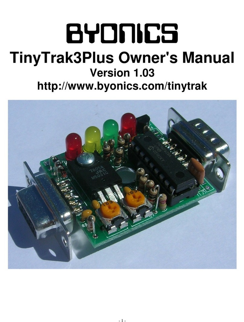 BYONICS TinyTrak3Plus Manuel utilisateur