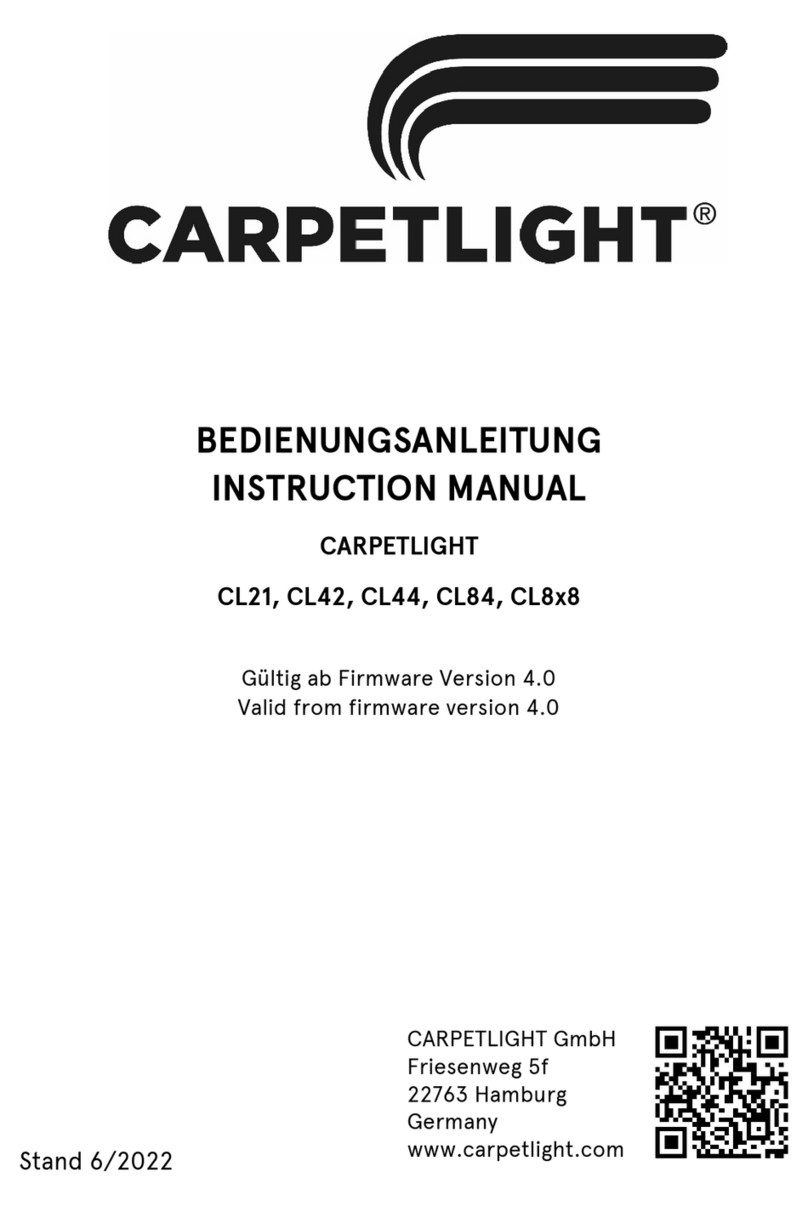 CARPETLIGHT CL21 Manuel utilisateur