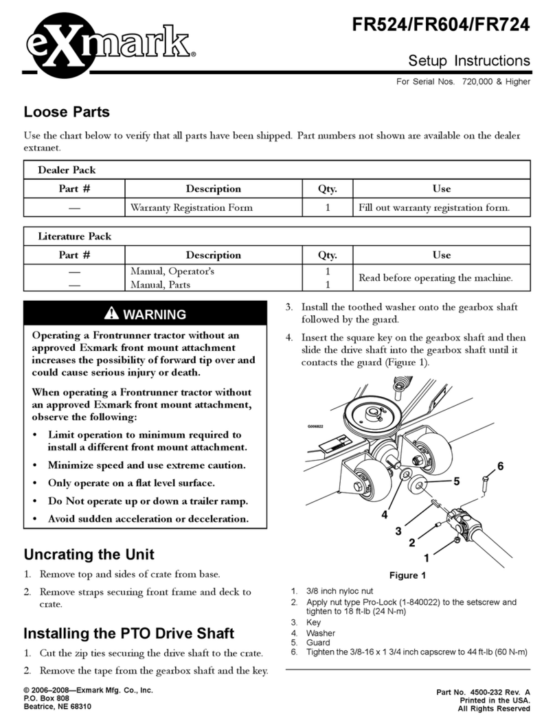 Exmark FontRunner FR524 Manuel