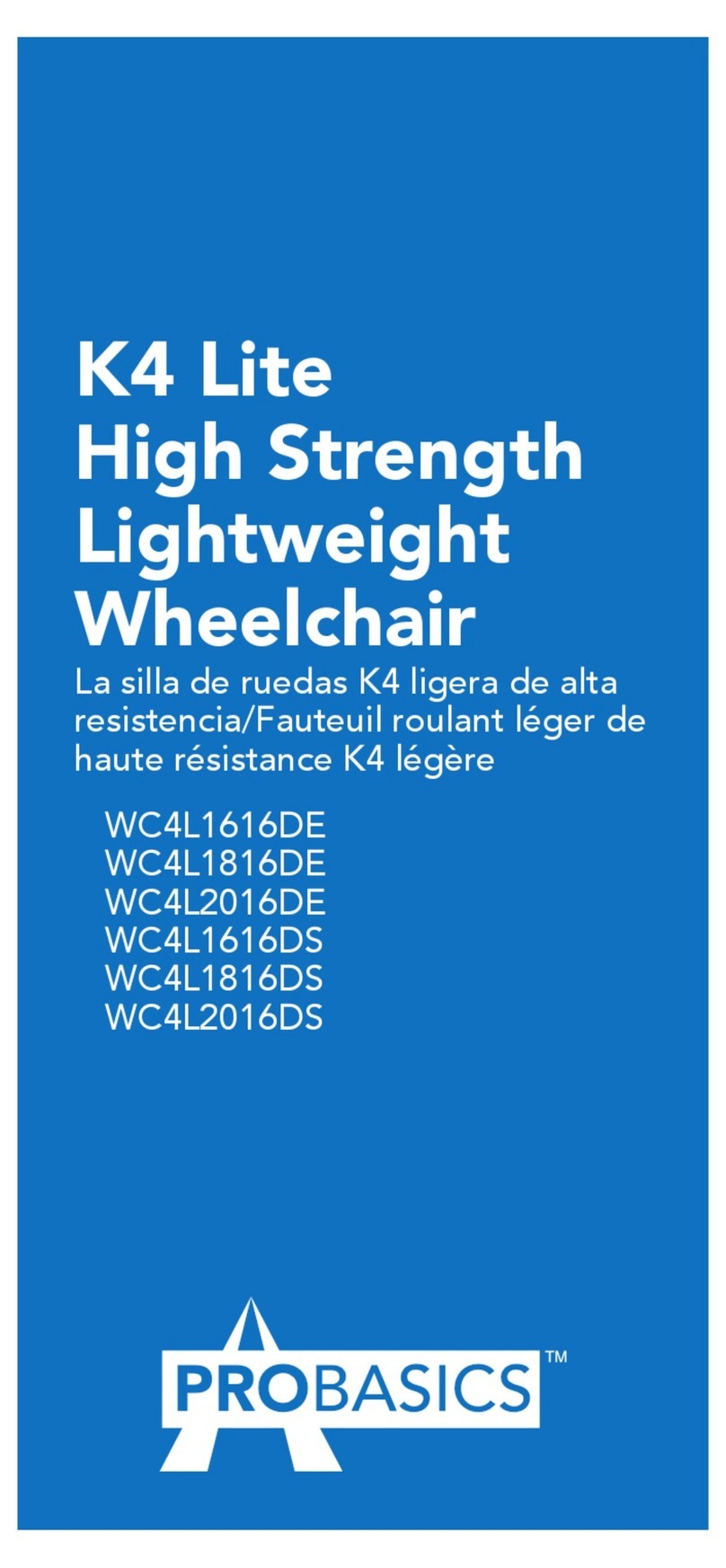 Probasics WC4L1616DE Manuel utilisateur