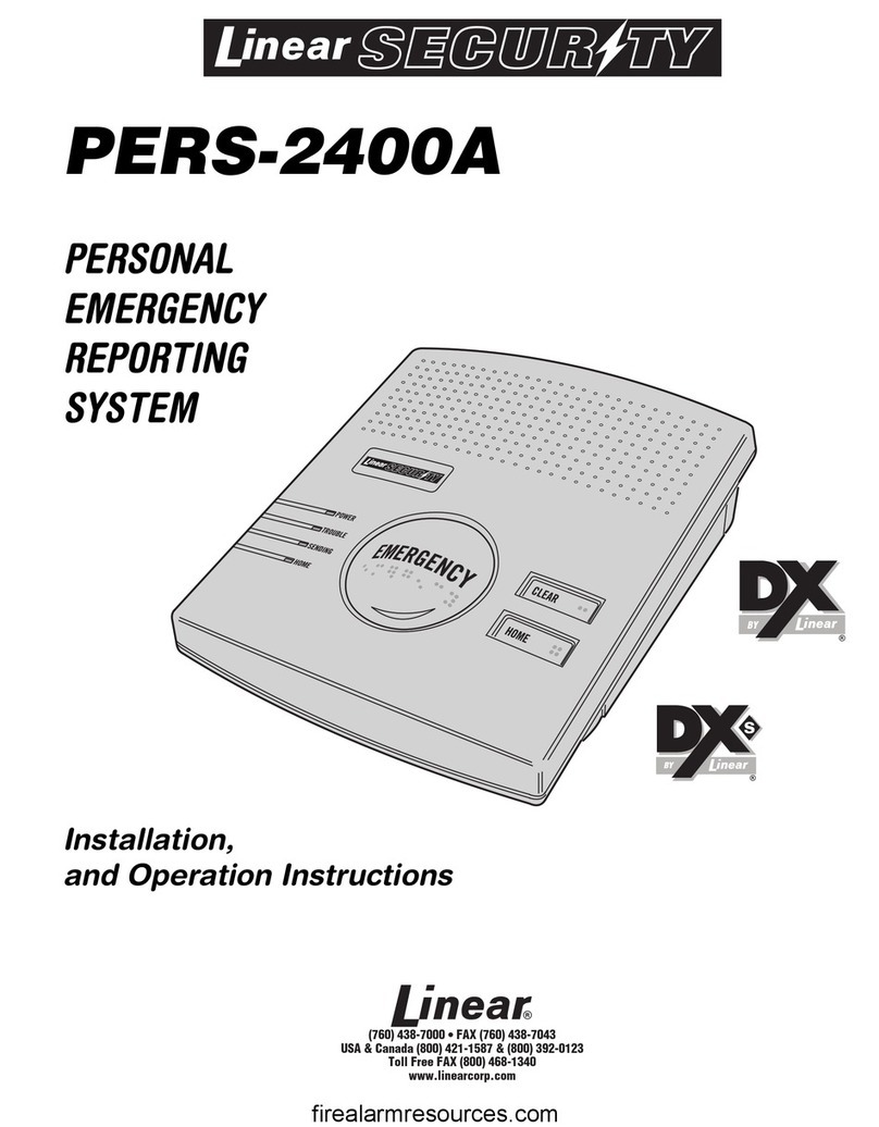 Linear Security PERS2400A Manuel du propriétaire